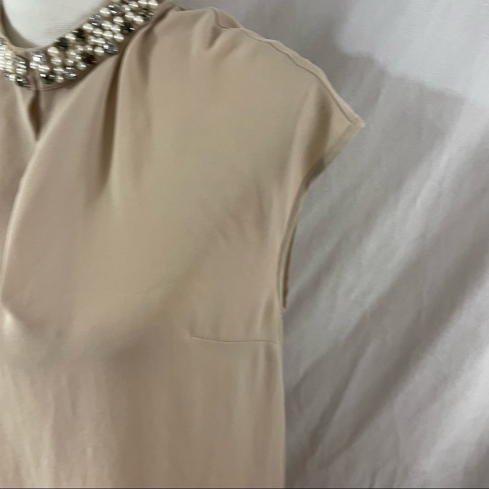 Bellatrix Jeweled Neckline Sleeveless top - Picture 3 of 14